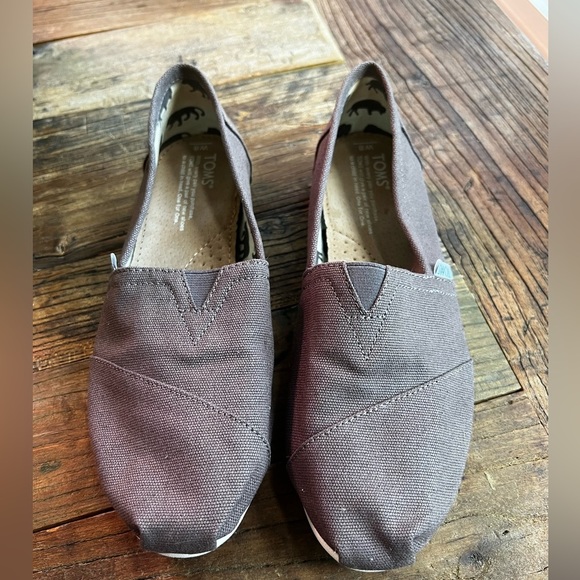 Toms Womens Classic Alpargata Heritage Ash Canvas001001B07-GREY Size 8 - Picture 1 of 5